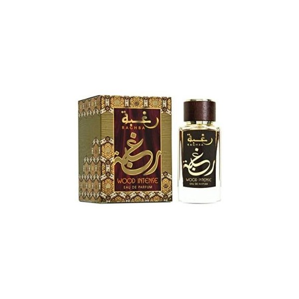 Raghba Wood Intense By Lattafa 3.4 Oz Eau De Parfum