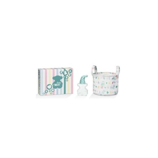 Tous Baby 3.4Oz Eau De Cologne + Bathroom Basket