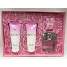 Bright Crystal Versace Set 3.0Oz Edt+Lotion+Gel+Mini