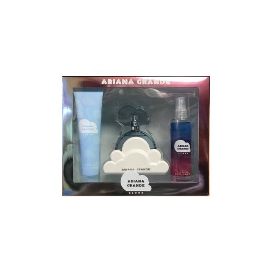Cloud By Ariana Grande Set 3.4Oz Edp+ Body Lotion + Body Mist