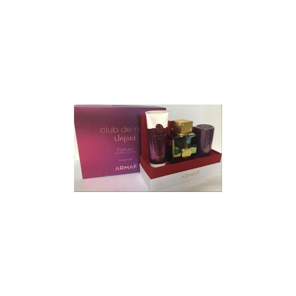 Club Nuit Untold 3.6Oz Edp+2.6Oz Deo+3.4Oz Lotion