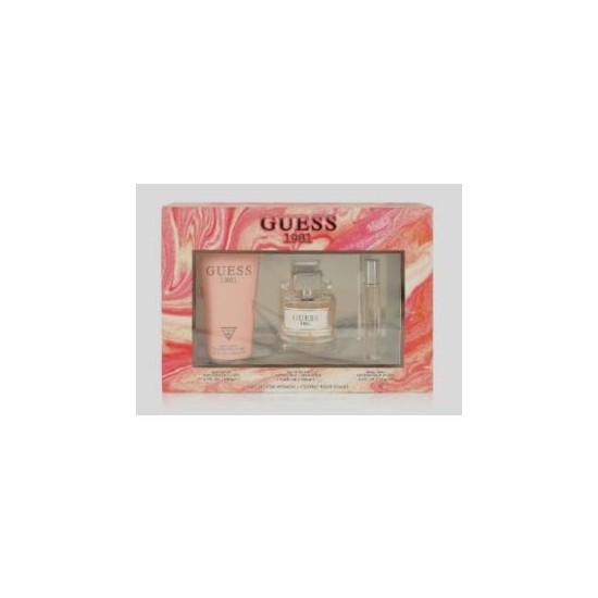 Guess 1981 3.4Oz Edt + Lotion + Mini For Ladies