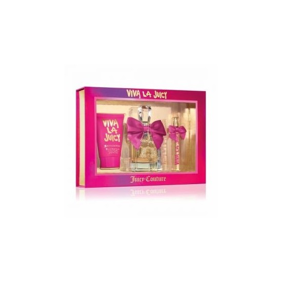 Viva La Juicy 3.4Oz Edp + 4.2Oz Lotion +Mini