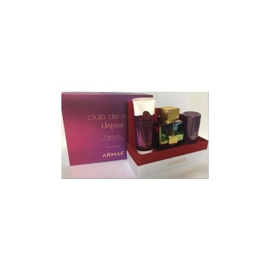Club Nuit Untold 3.6Oz Edp+2.6Oz Deo+3.4Oz Lotion