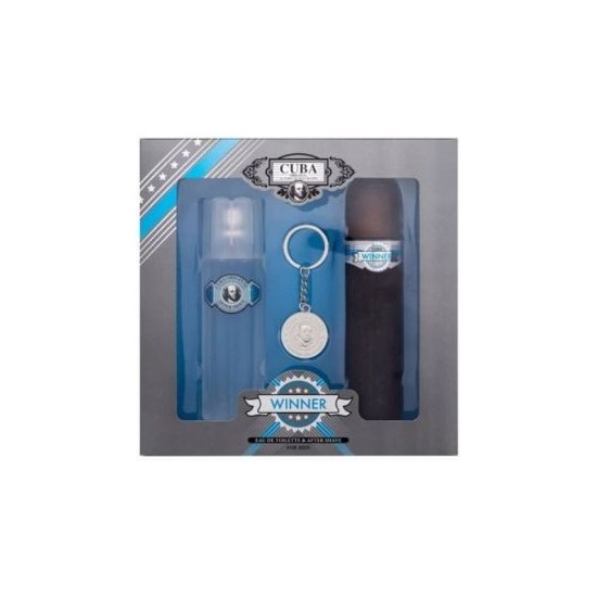 Cuba Winner Set 3.4Oz Edt + Deo Spray + After Shave