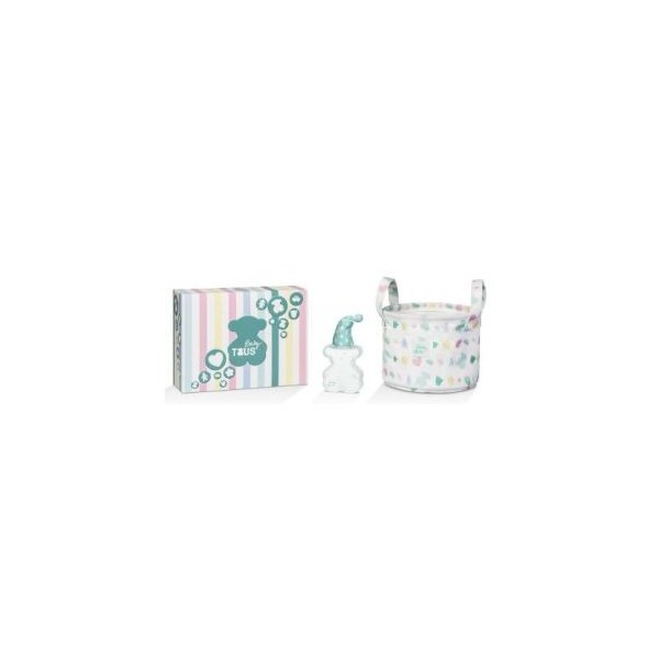 Tous Baby 3.4Oz Eau De Cologne + Bathroom Basket
