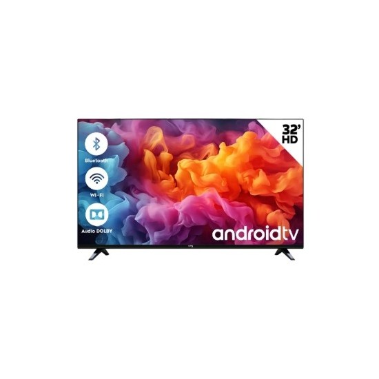 Smart TV 32" Cuory DLED HD Android Bluetooth Netflix Disney+