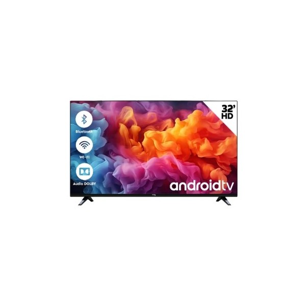 Smart TV 32" Cuory DLED HD Android Bluetooth Netflix Disney+