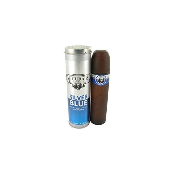 Cuba Silver Blue 3.4Oz Eau De Toilette For Men