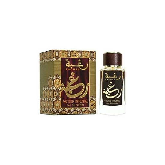 Raghba Wood Intense By Lattafa 3.4 Oz Eau De Parfum