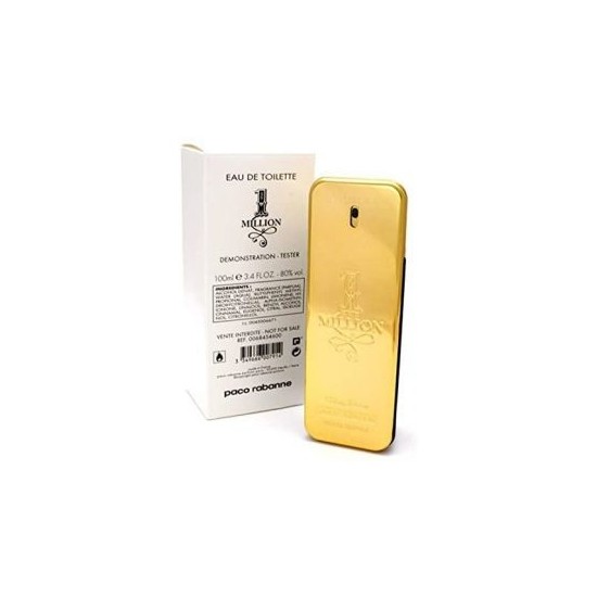 Tester One Million By Paco Robanne 3.4Oz Eau De Toilette For Men
