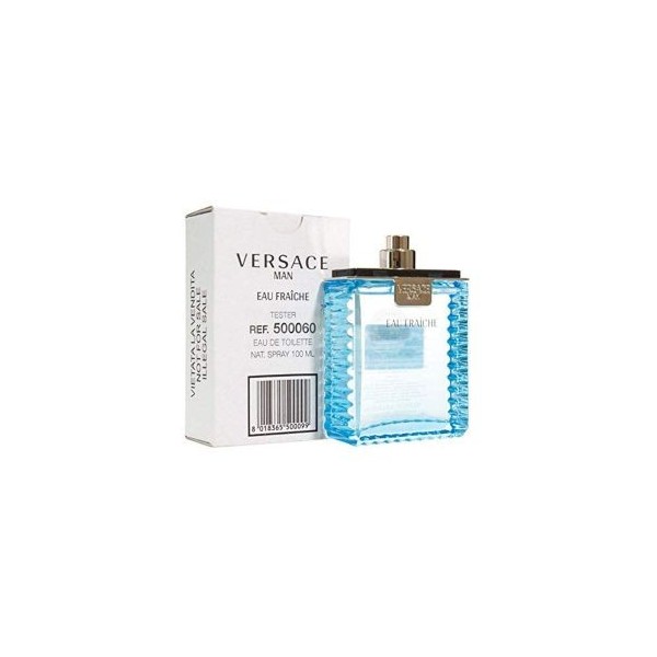 Tester Versace Fraiche 3.4Oz Eau De Toilette For Mens