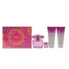 Bright Crystal Absolu Versace Set 3.0Oz Edp+Lotion+ Gel+ Bag